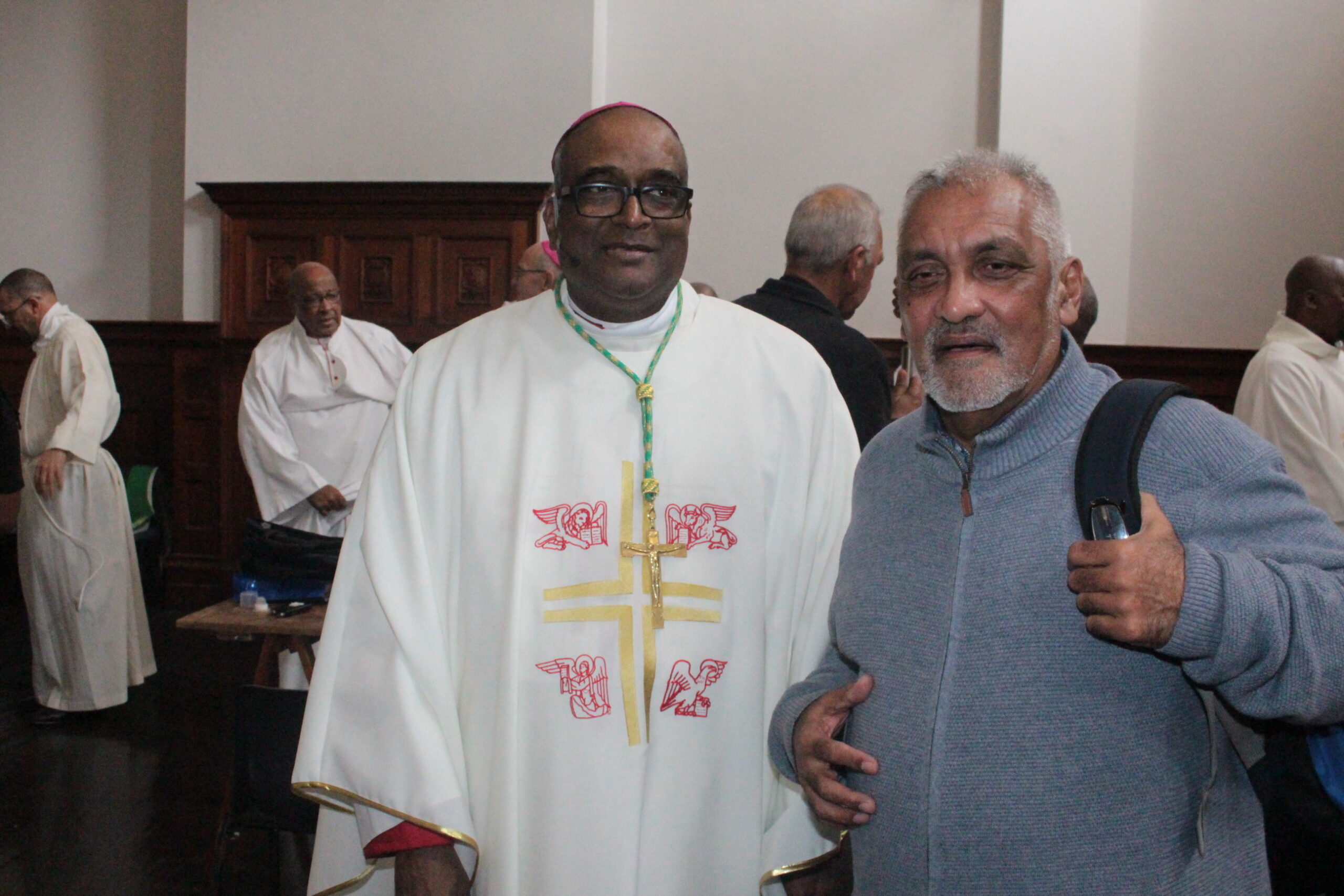 Bishop Sylvester David omi & Fr Peter-John Pearson