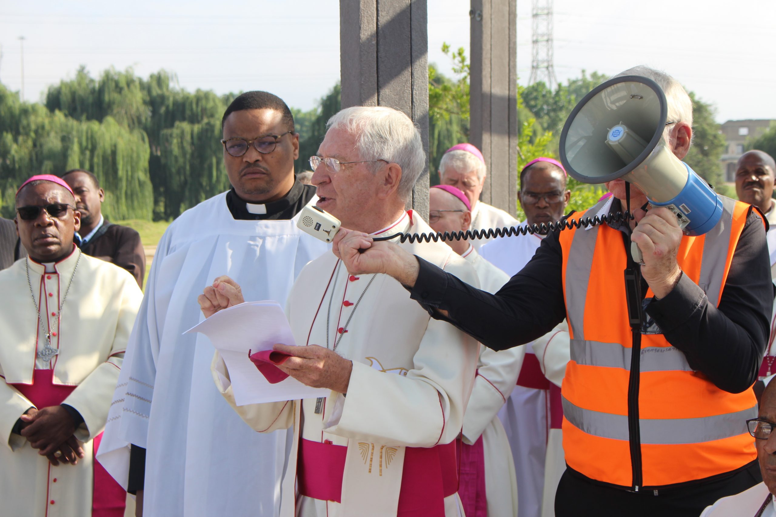 Bishop Dowling giving a reflection before SACBC Pastoral Plan Launch in Soweto, South Africa Bishop Dowling giving a reflection before SACBC Pastoral Plan Launch in Soweto, South Africa