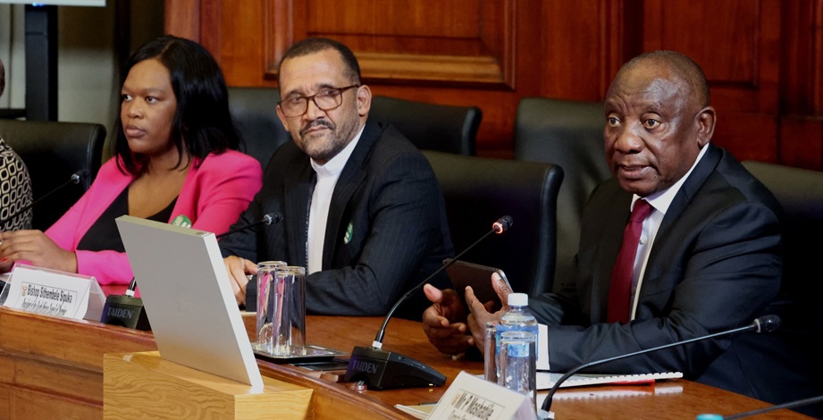 SACC meeting with President Ramaphosa. Photo credit: SA Government