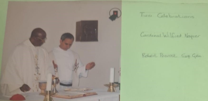 Pope Leo XIV with Cardinal Napier